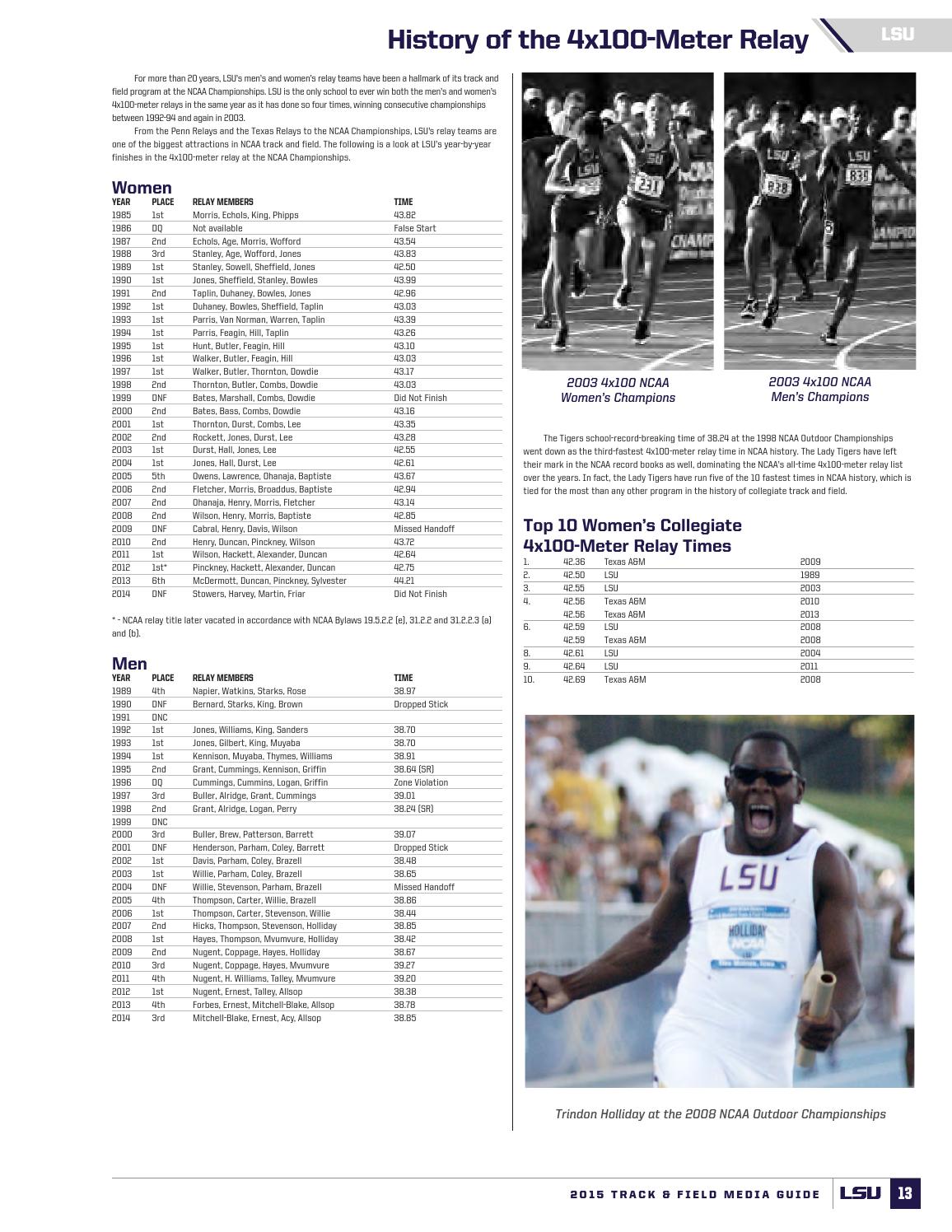 2015 LSU Track & Field Guide by LSU Athletics Issuu
