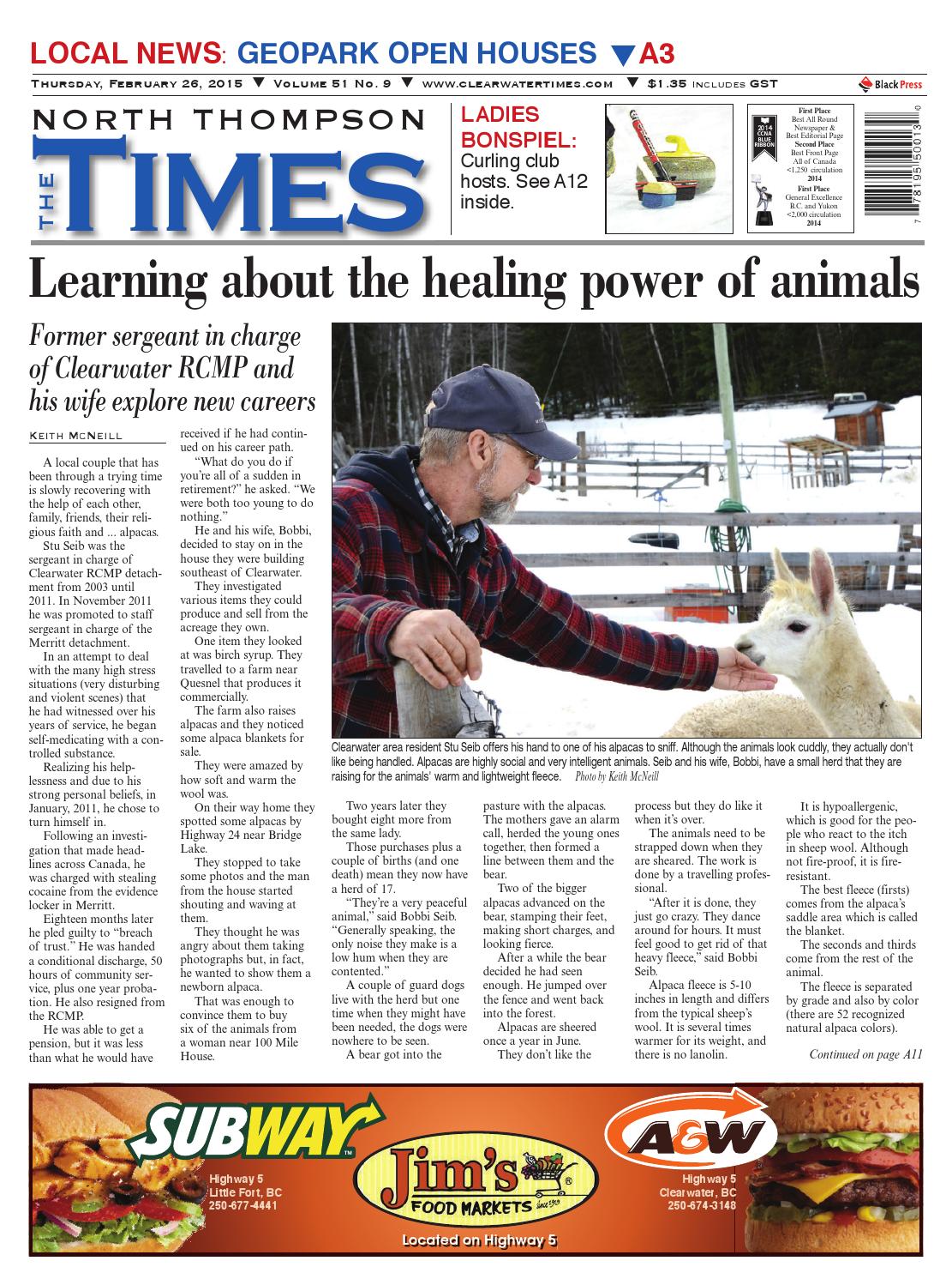 Clearwater Times, February 26, 2015 by Black Press Media Group Issuu