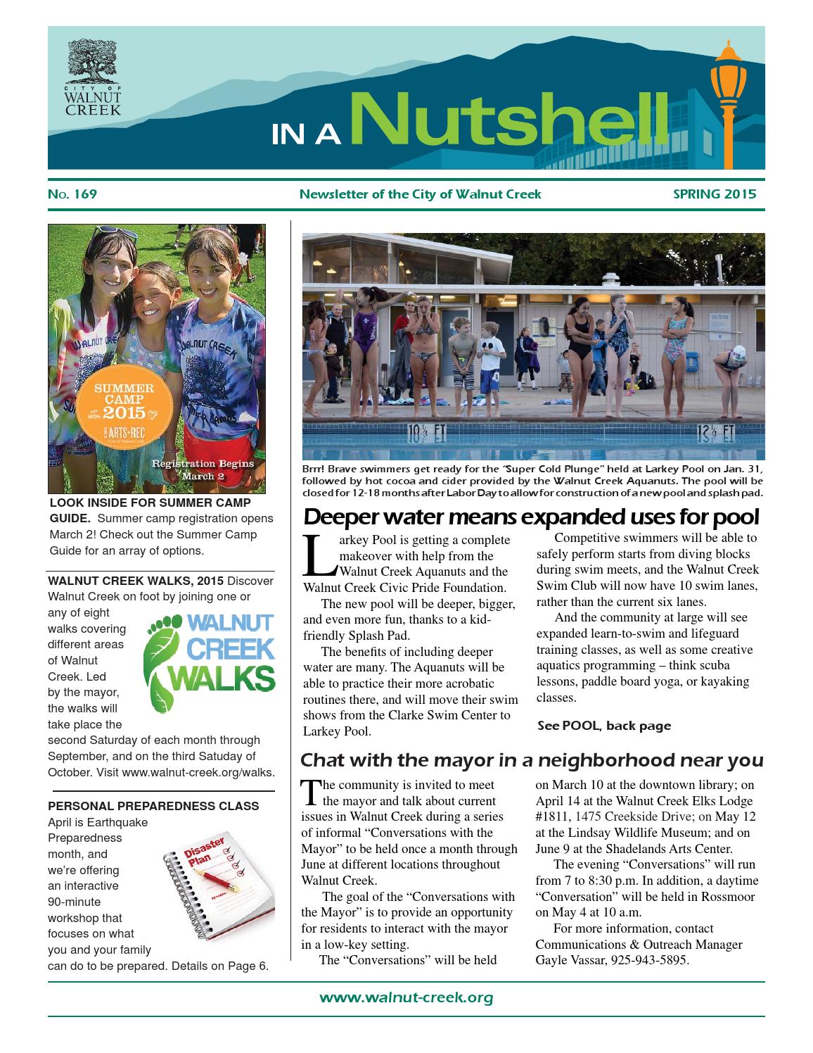 In A Nutshell Newsletter Spring 15 By City Of Walnut Creek Issuu