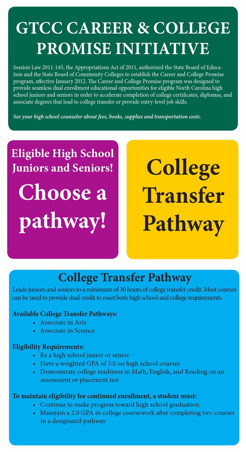 Career And College Promise Initiative At GTCC By Guilford Technical 
