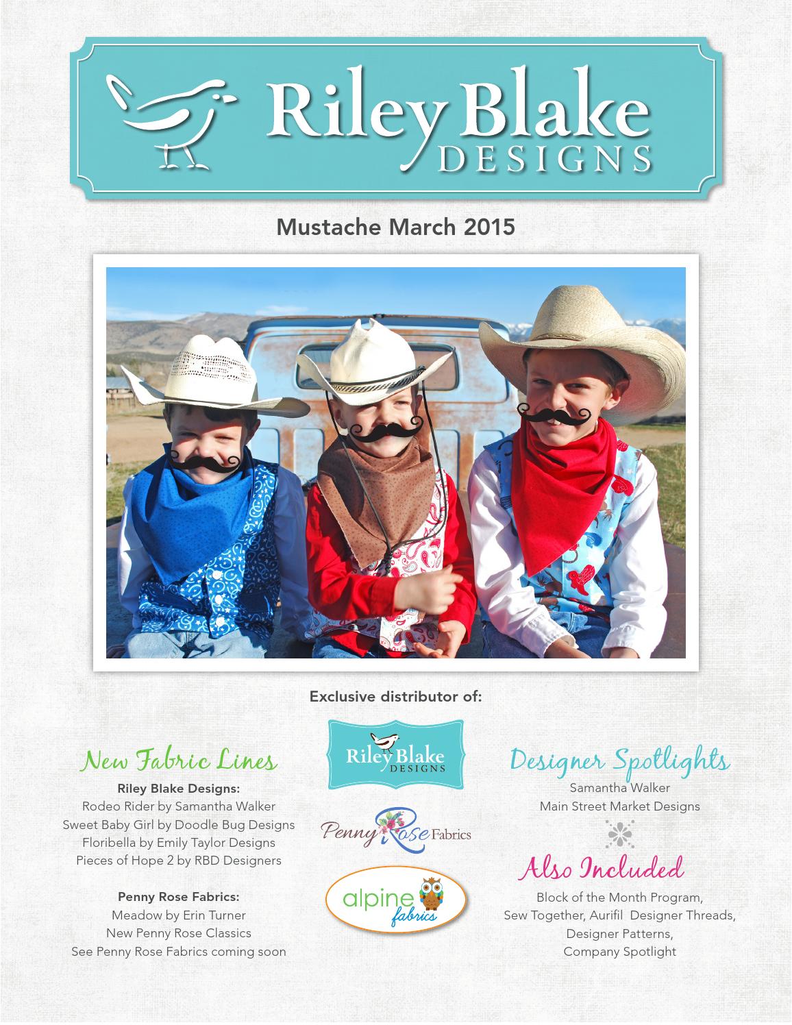 Riley Blake Designs March 2015 Consumer Mailer by Riley Blake Designs ...