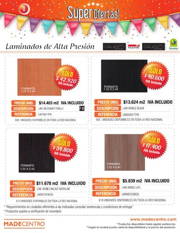Madecentro Colombia 灯饰目录 · Super Ofertas Novena Edición 第 12 页