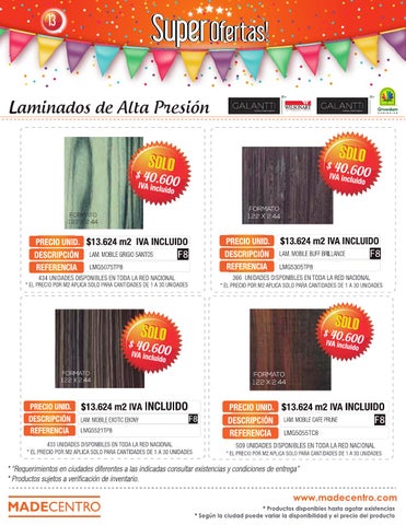 Madecentro Colombia 灯饰目录 · Super Ofertas Novena Edición 第 14 页