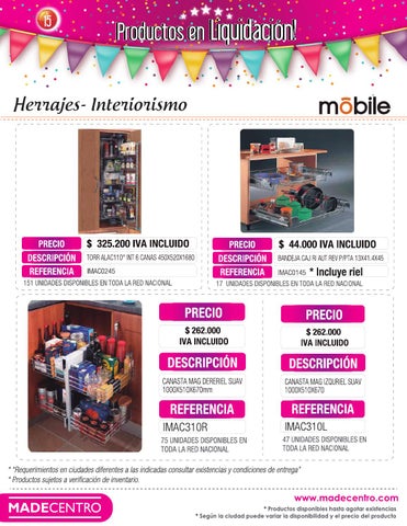 Madecentro Colombia 灯饰目录 · Super Ofertas Novena Edición 第 16 页