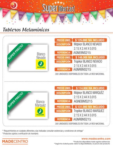 Madecentro Colombia 灯饰目录 · Super Ofertas Novena Edición 第 6 页