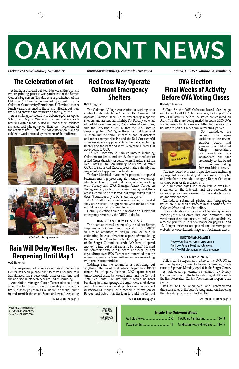 Oakmont News March 1, 2015 by Oakmont Village Issuu