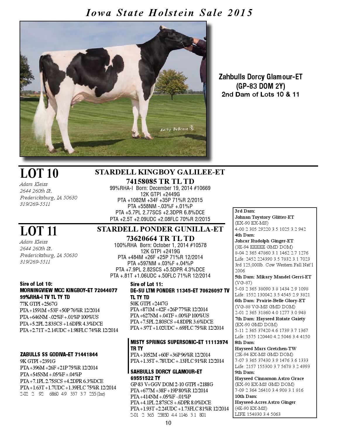 Iowa State Holstein Sale by Taylor Made Designs Issuu