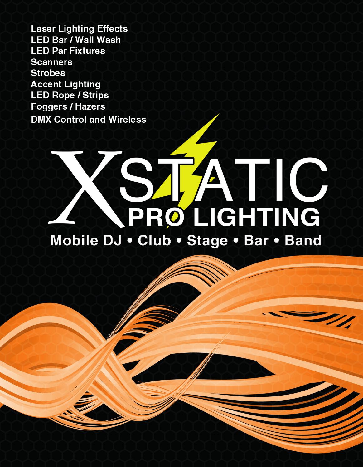 ProX Xstatic Pro Lighting Catalog 2015 by ProX Live Performance Gear