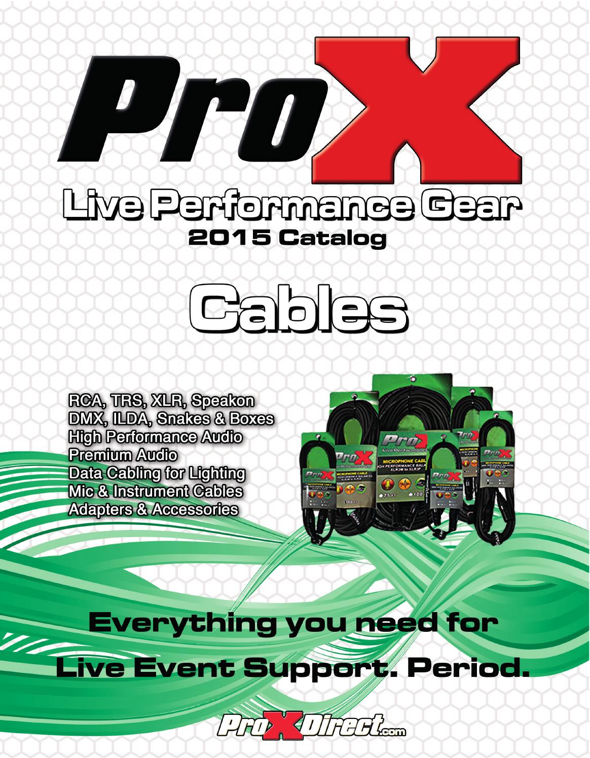 ProX Cables Catalog 2015 by ProX Live Performance Gear Issuu