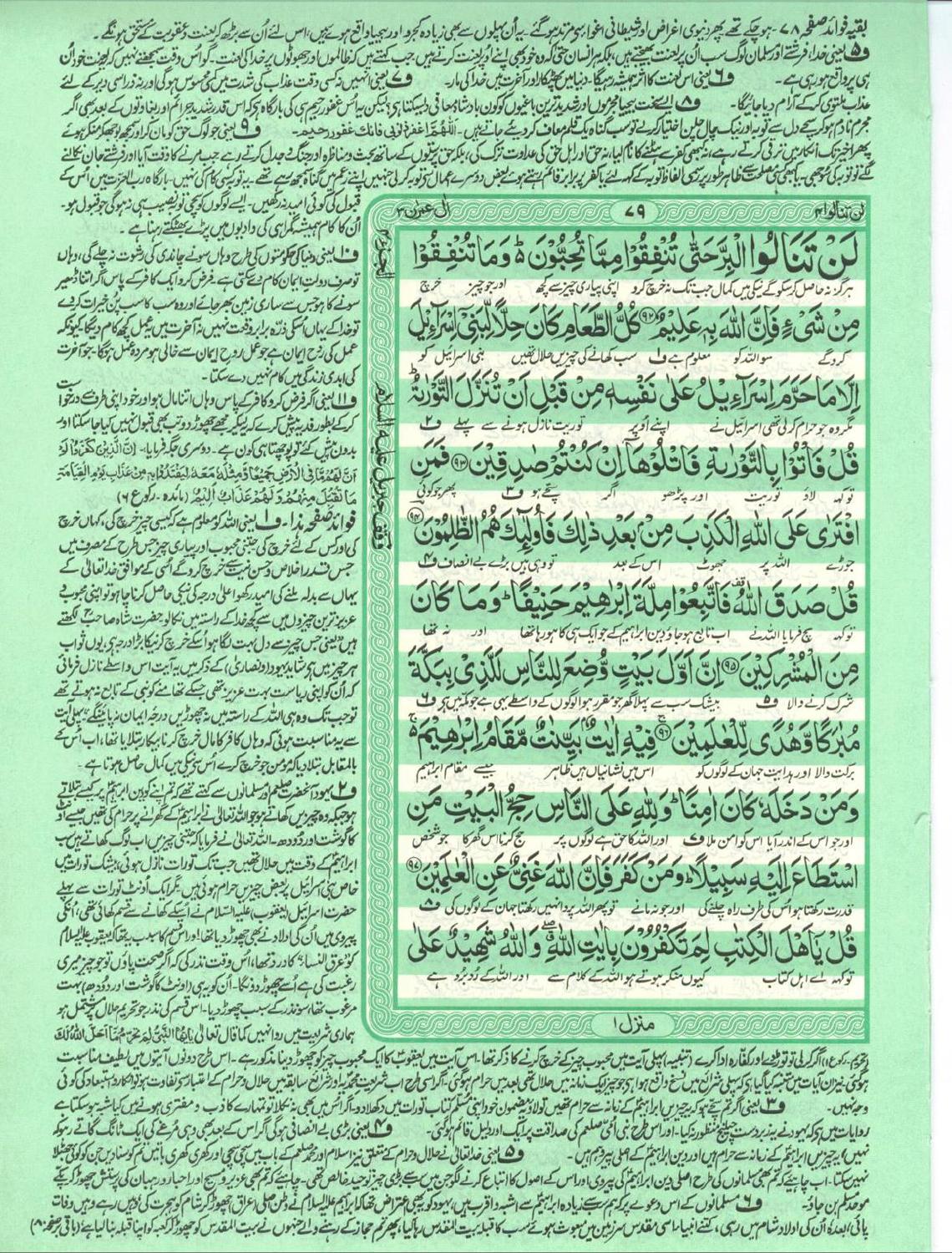 Para 4 Quran with Urdu translation and tafseer by Islamic Books PK