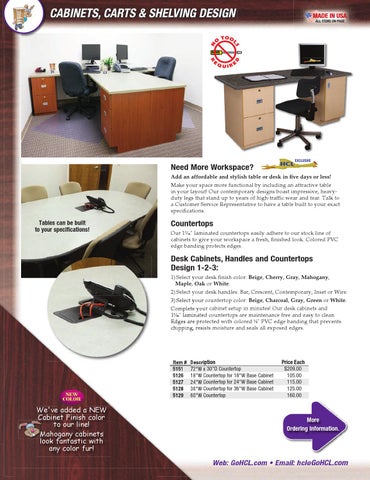 Health Care Logistics 家具目录 · Cabinets, Carts × 层架 第 18 页