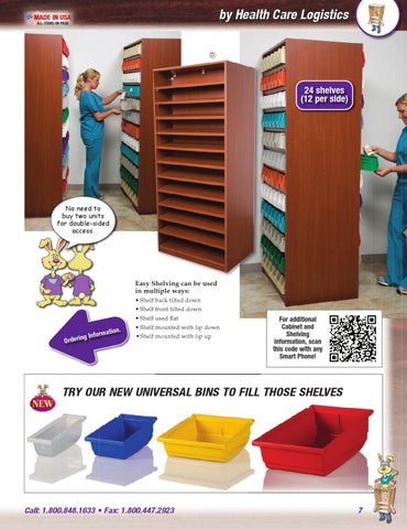 Health Care Logistics 家具目录 · Cabinets, Carts × 层架 第 7 页