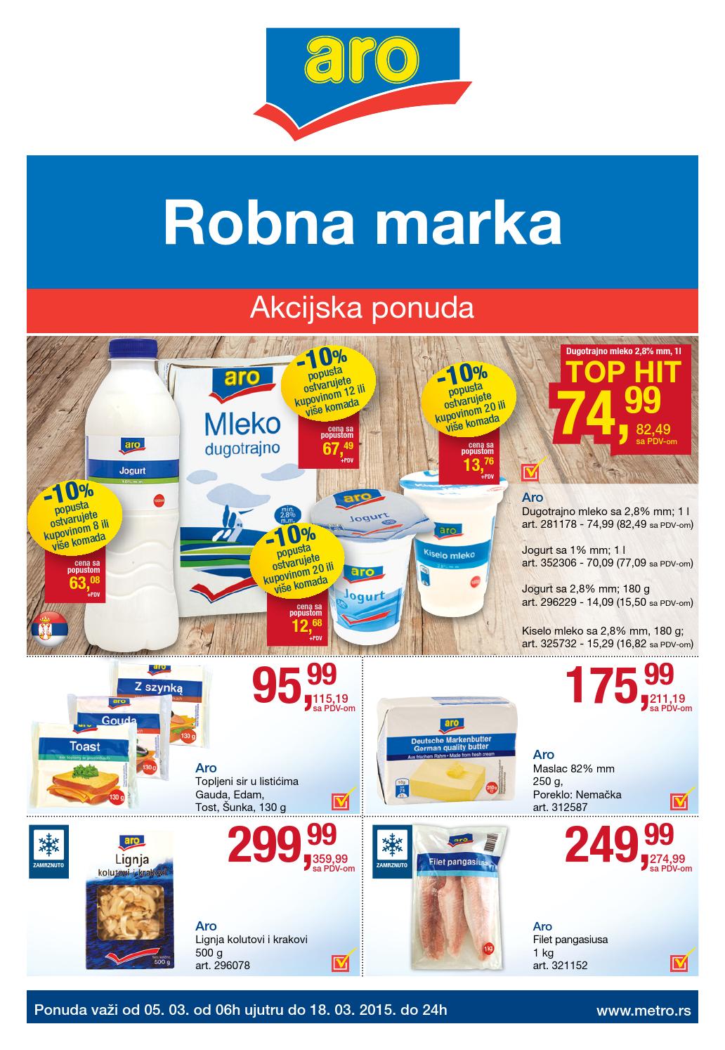 Metro rs katalog aro od 05 18 03 2015 by Catalog.rs Issuu