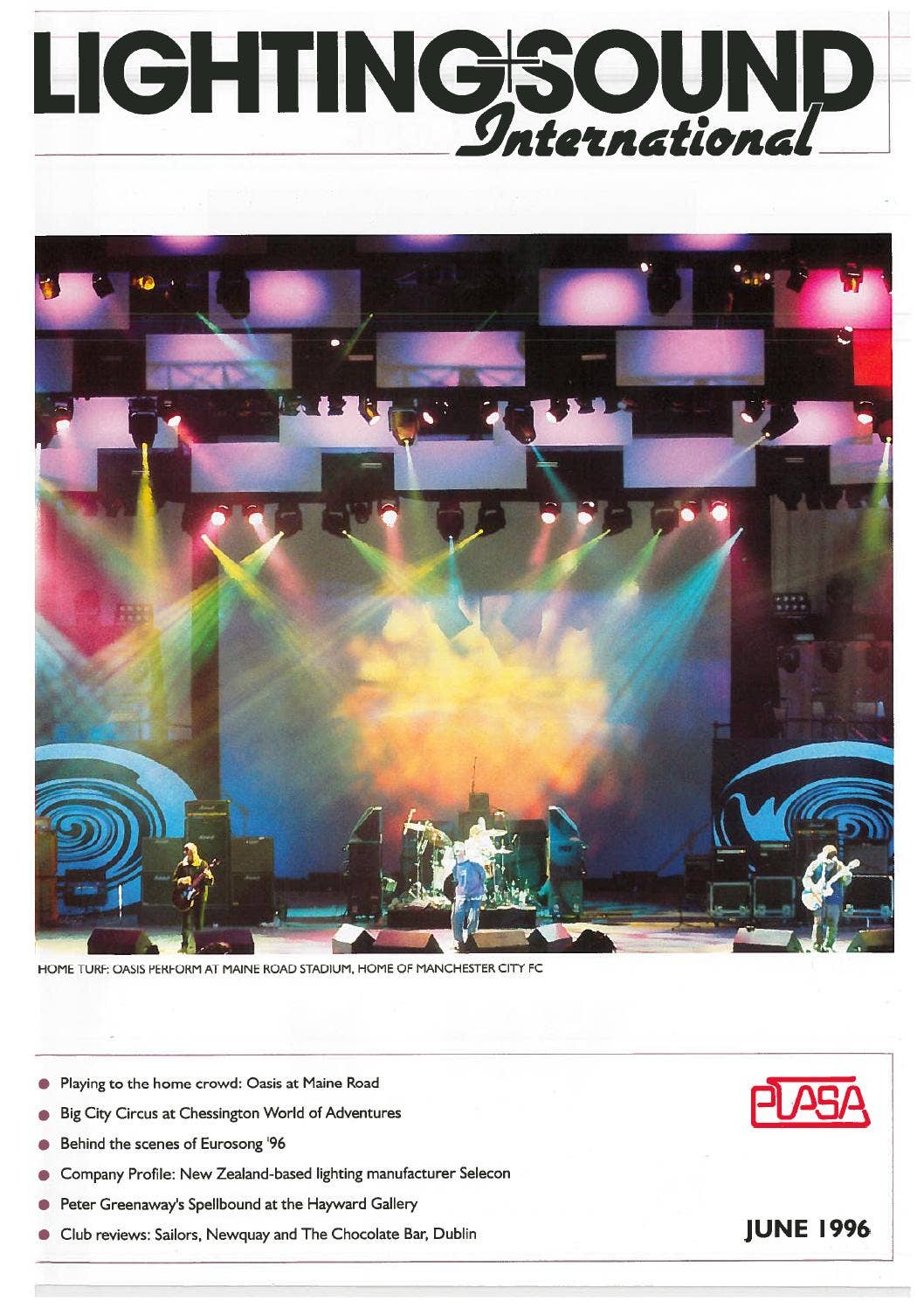 L+SI Magazine 06/1996: Oasis at Maine Road + The POD by Mark