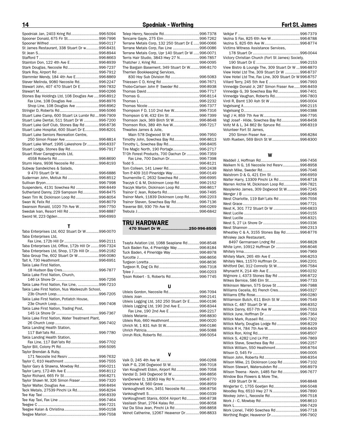 Special Features - 2015 Telephone Directory by Black Press Media Group