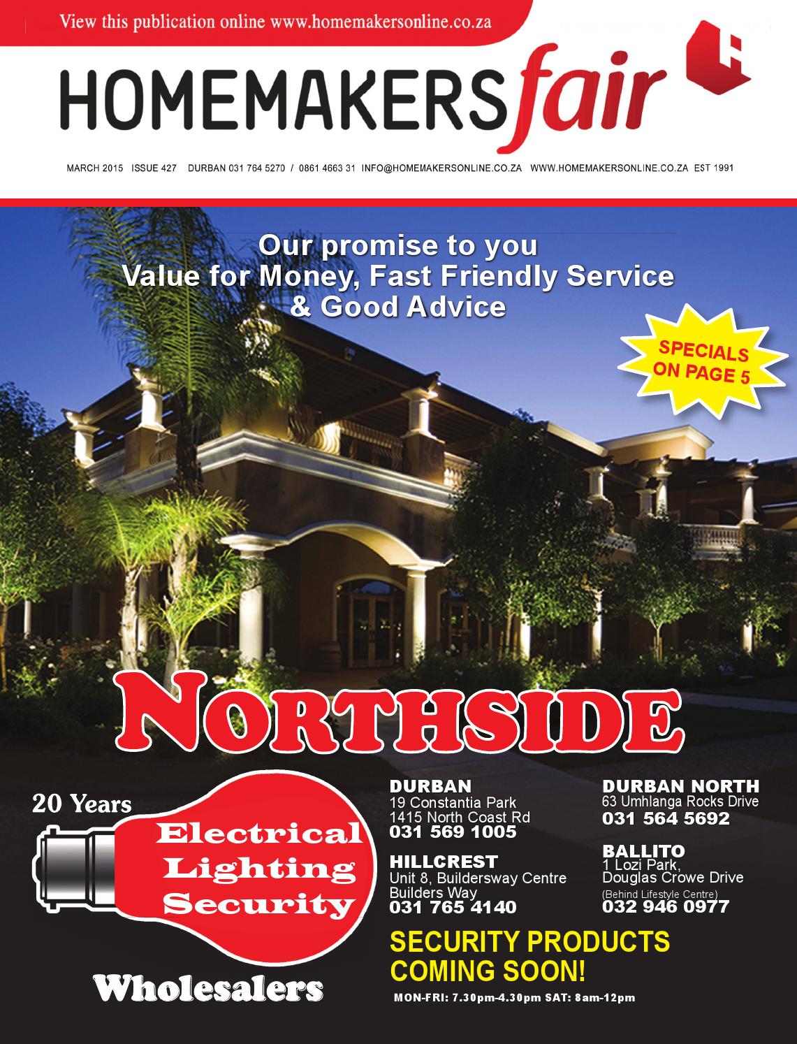 HOMEMAKERSfair, Durban, March 2015 by HOMEMAKERS Issuu