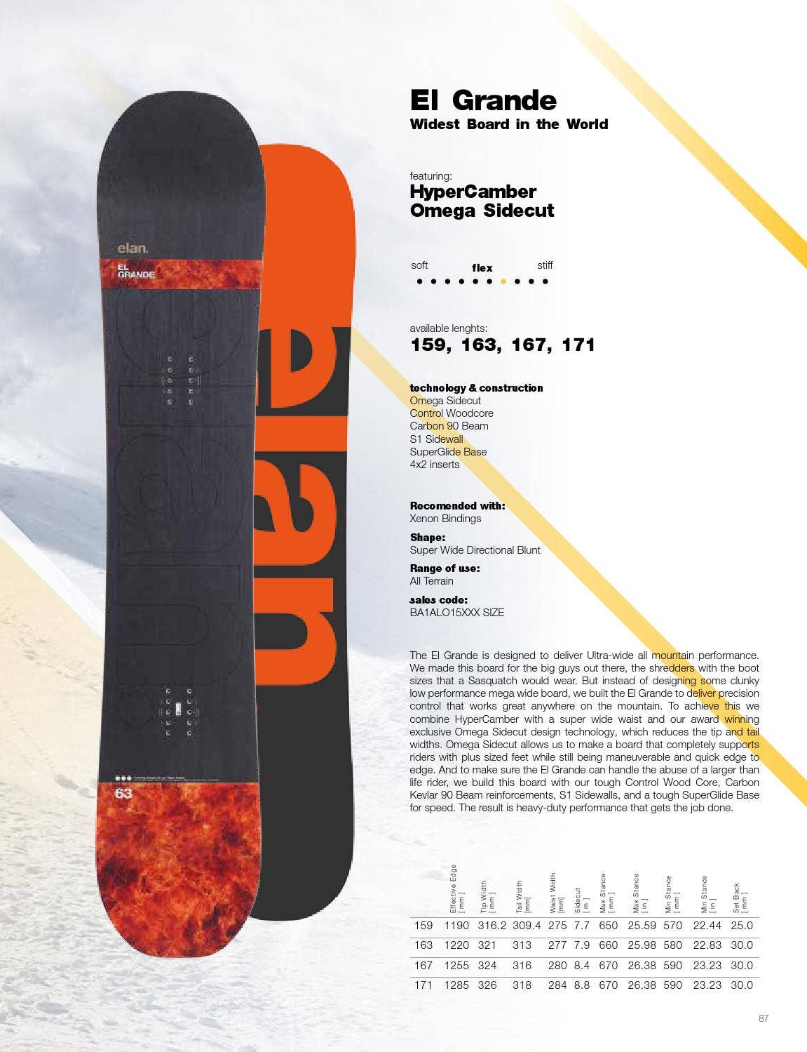 スノーボード ELAN AERO 55 board / Union Forge ML Skis