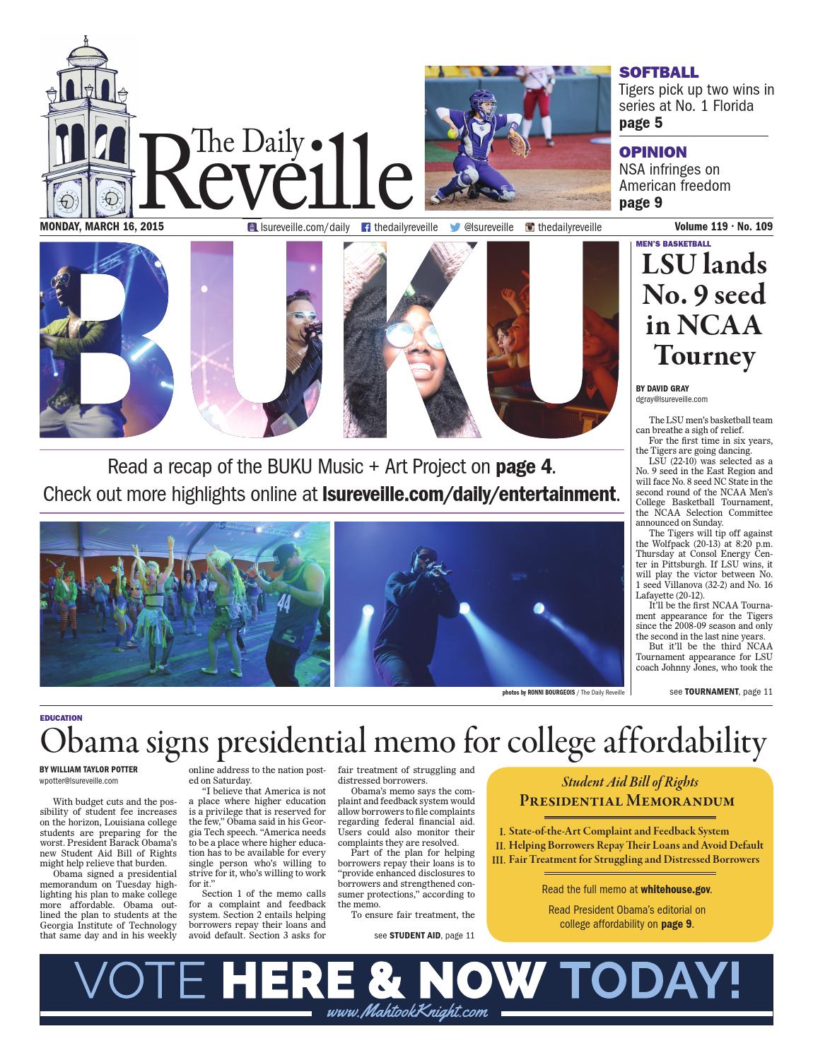 The Daily Reveille March 16, 2015 by Reveille Issuu
