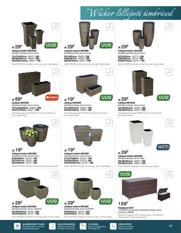 Home4you.ee 家具目录 · 庭院 4you aiamööbli kataloog 2015 第 17 页