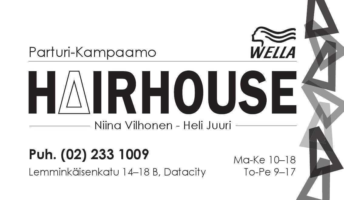 Parturikampaamo Hairhouse by Taru "turuntarzan" Lehtonen Issuu