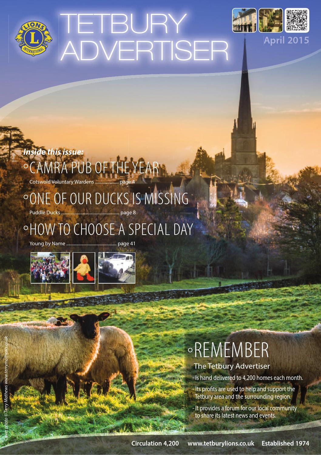 Tetbury Advertiser April 2015 by Davewilprint Issuu