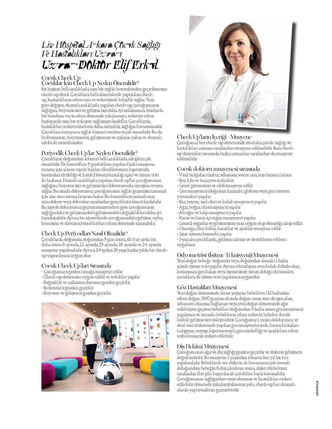 Yaşa göre check-up Yaşa göre check-up