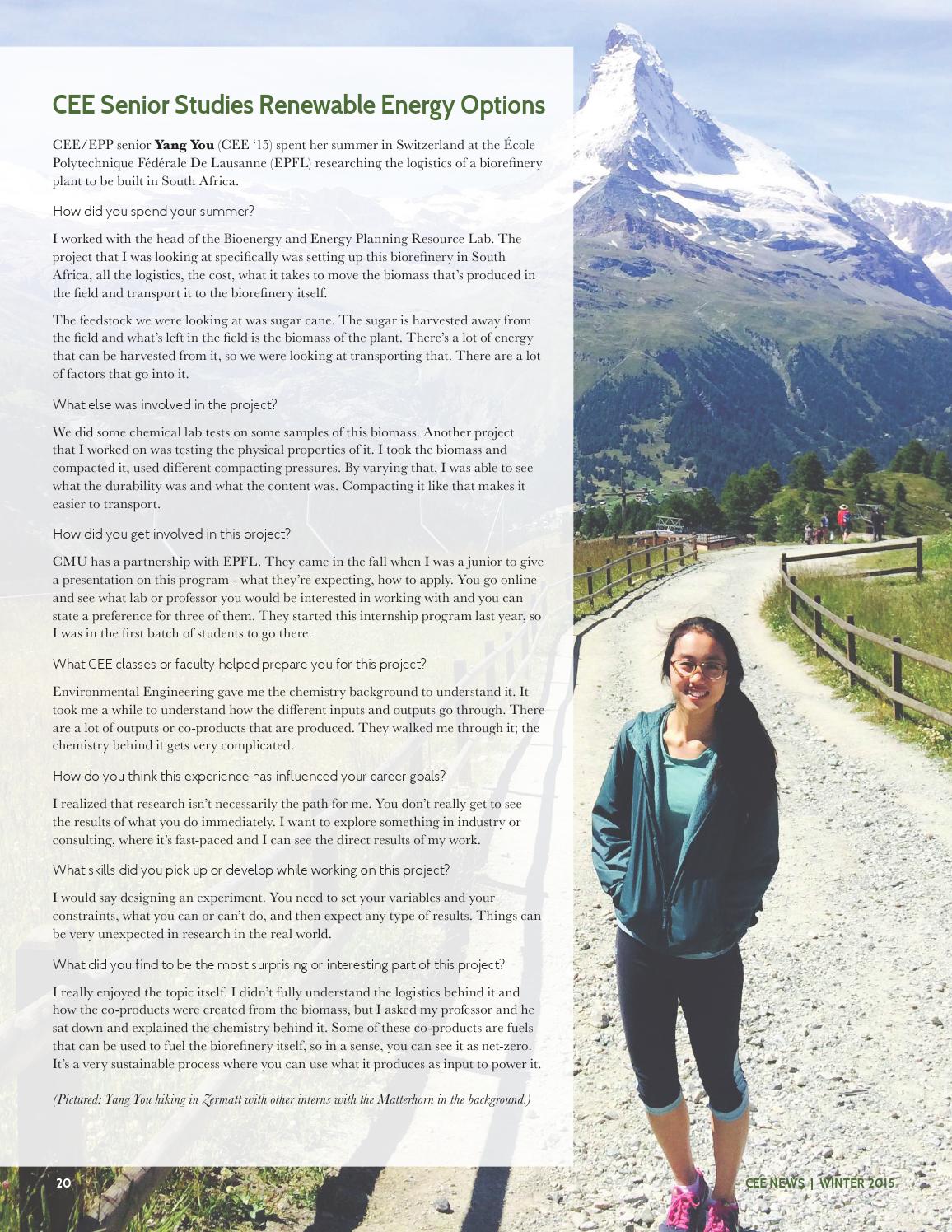 It Takes Lot Of Energy To Prepare For >> Cmu Cee Alumni Magazine Winter 2015 By Carnegie Mellon University It Takes Lot Of Energy To Prepare For >> Cmu Cee Alumni Magazine Winter 2015 By Carnegie Mellon University
