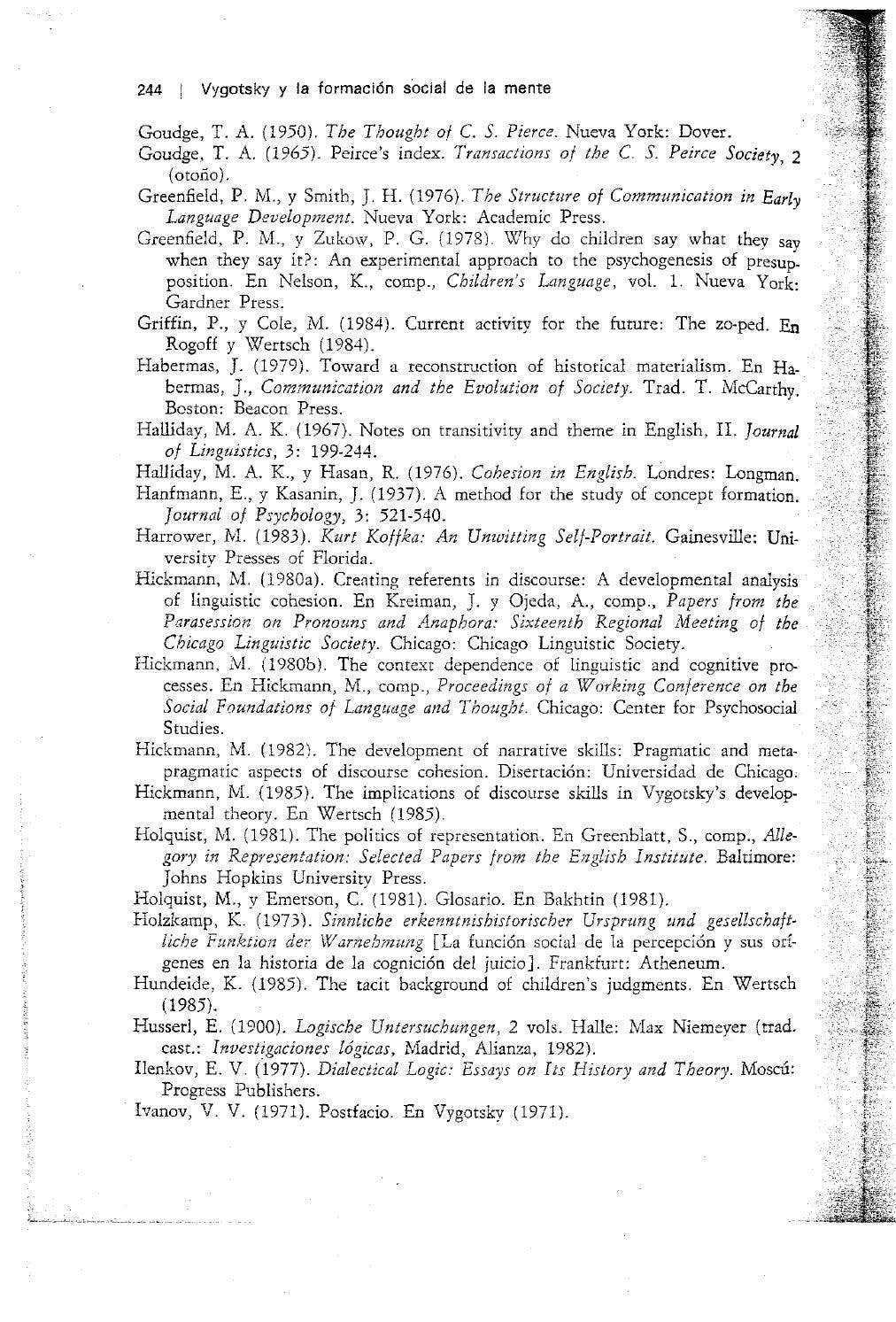Wertsch james vygotsky y la formacion social de la mente by Luis ...
