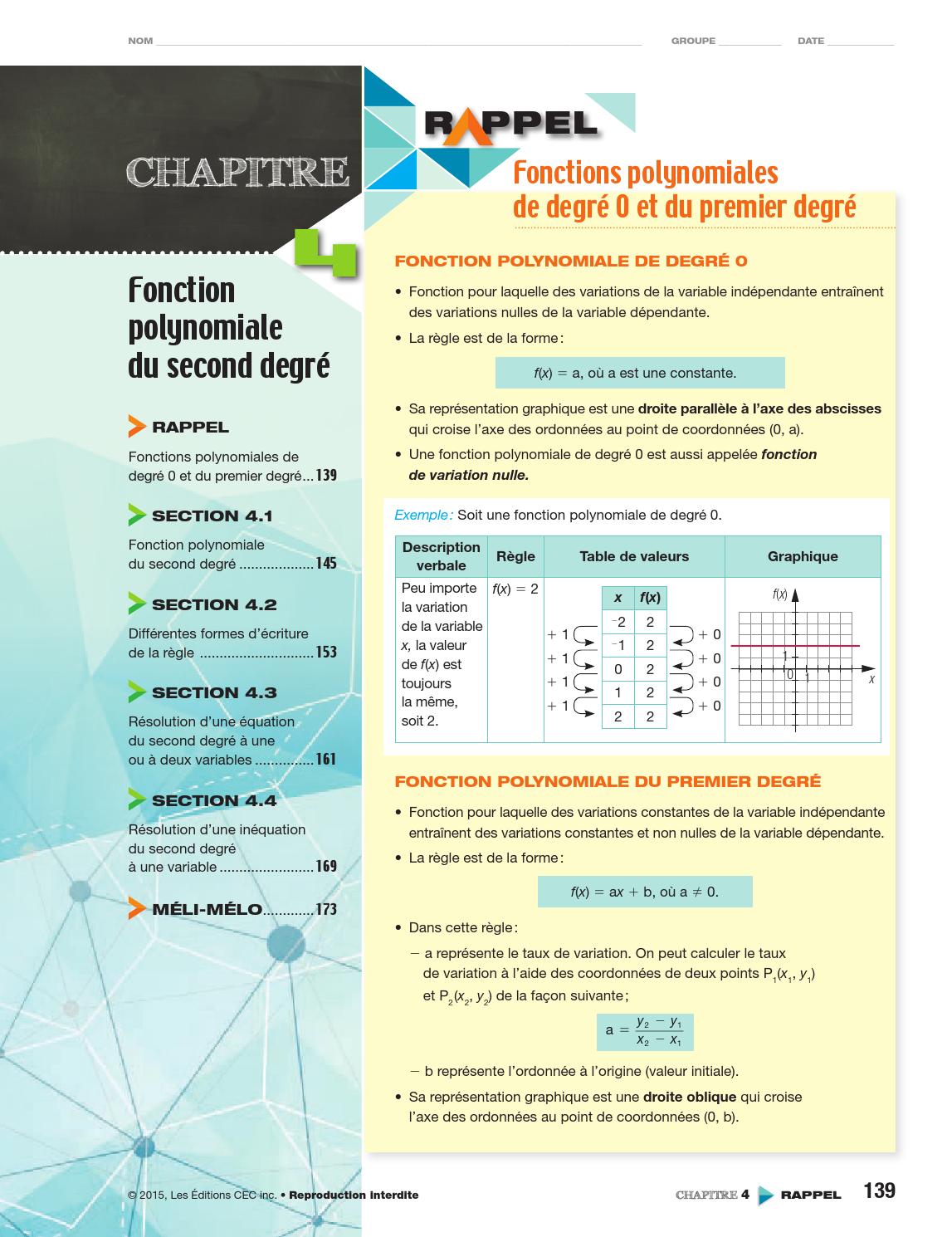 Point De Mire Secondaire 5 Sn Corrigé Pdf