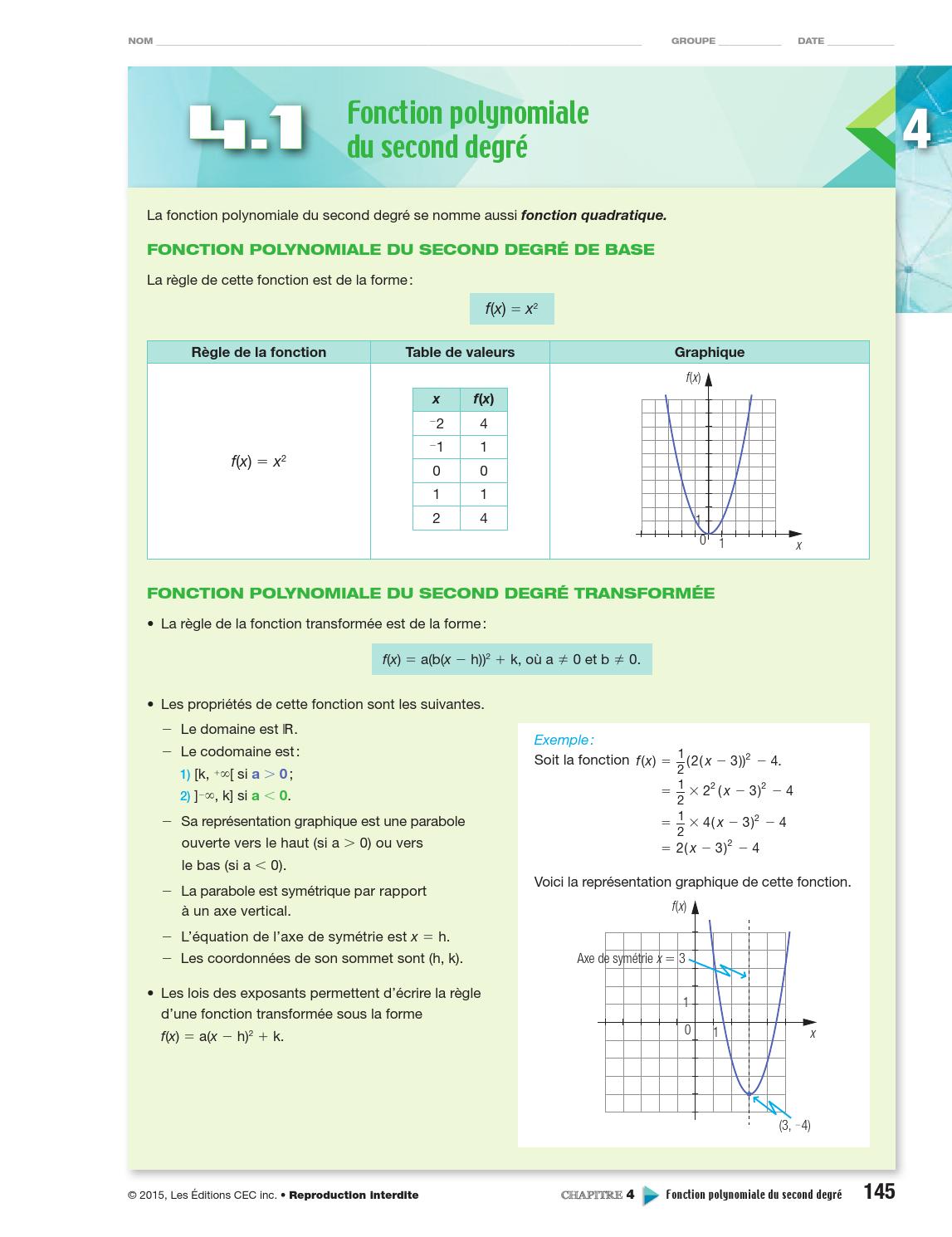 Point De Mire Secondaire 5 Sn Corrigé Pdf
