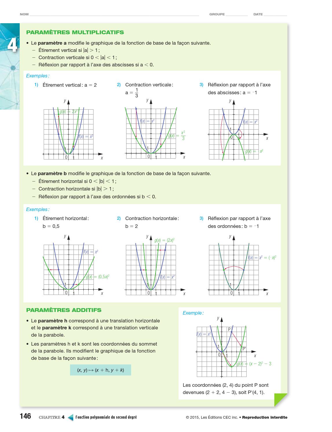 Point De Mire Secondaire 5 Sn Corrigé