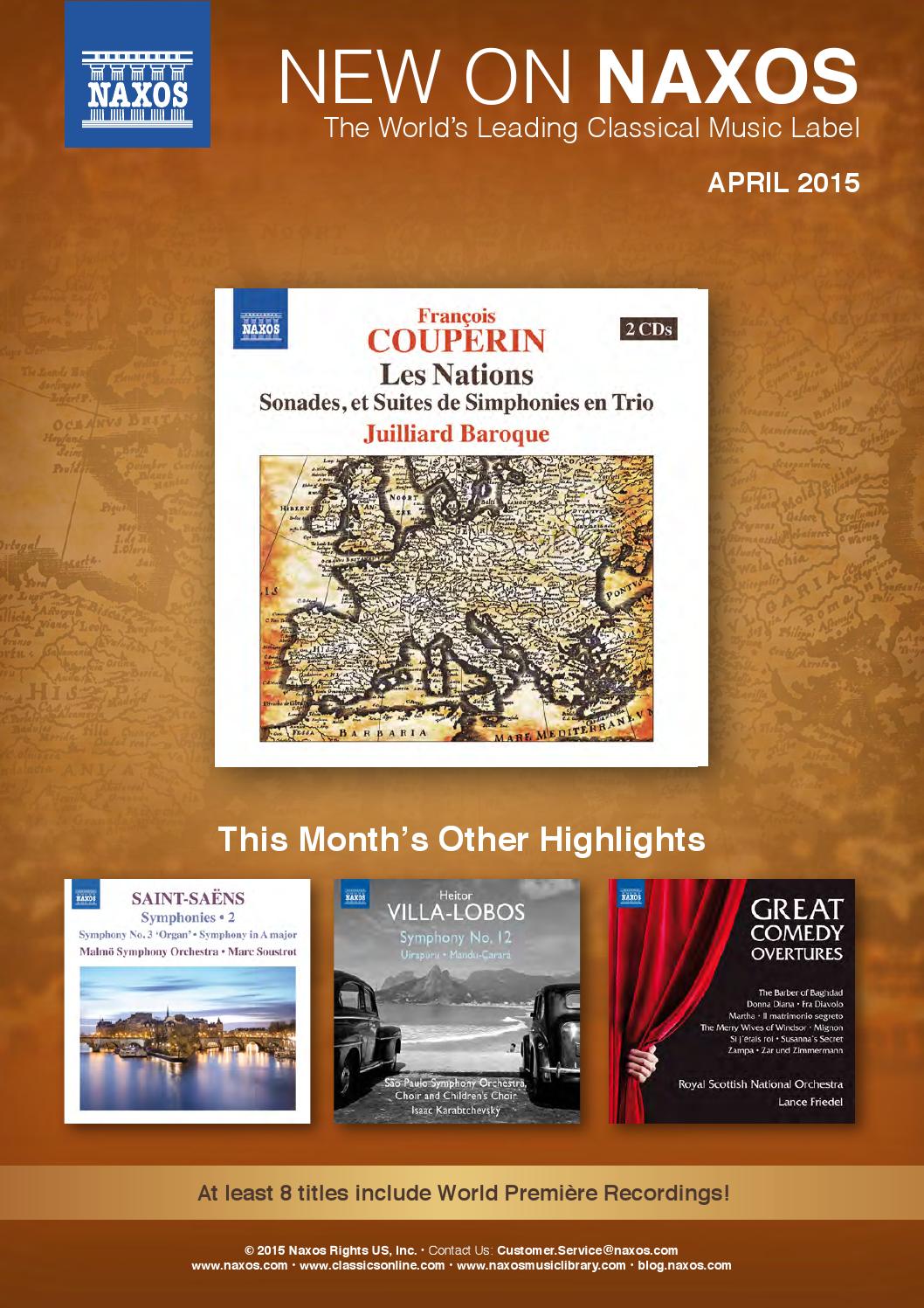 Catalogue Naxos April 2015 by Outhere Music Issuu