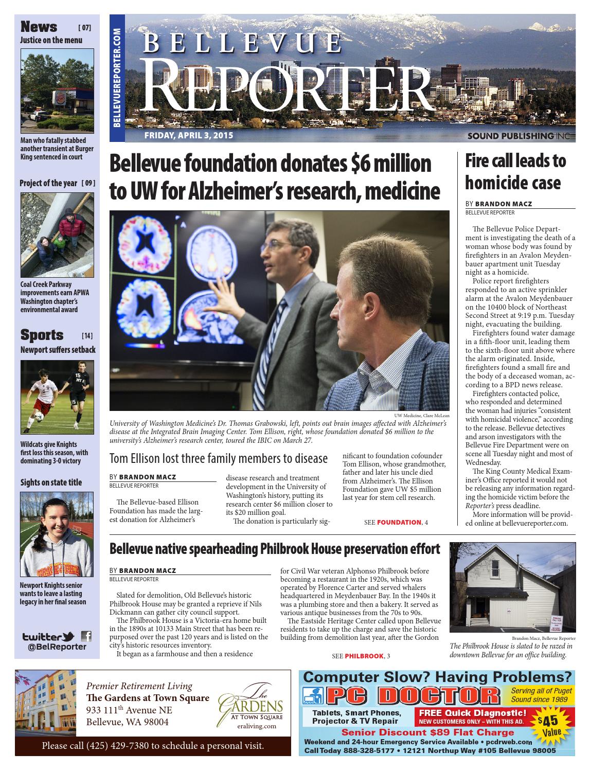 Bellevue Reporter, April 03, 2015 by Sound Publishing Issuu