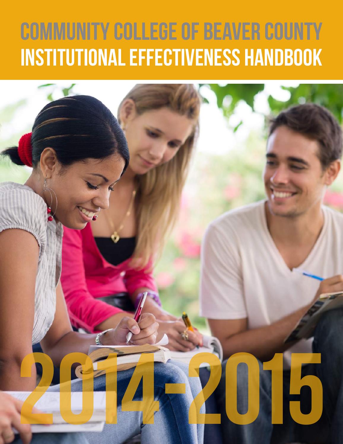 Institutional Effectiveness Handbook by Community College of Beaver