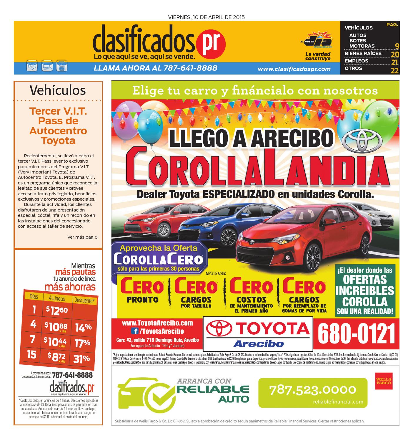 ClasificadosPR 04 10 2015 by Issuu