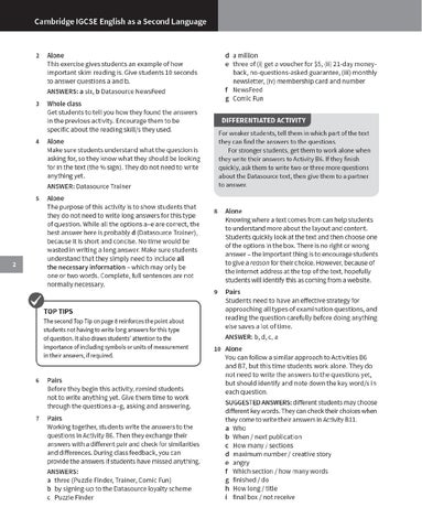 Preview Cambridge IGCSE® English as a Second Language Teacher's Book ...