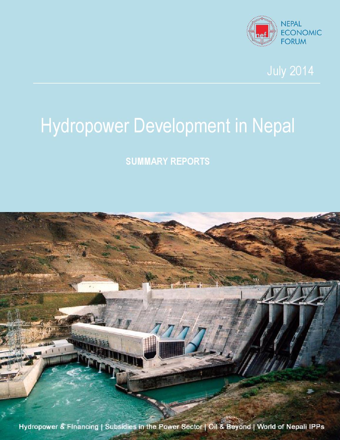 Hydropower Development in Nepal by Nepal Economic Forum Issuu