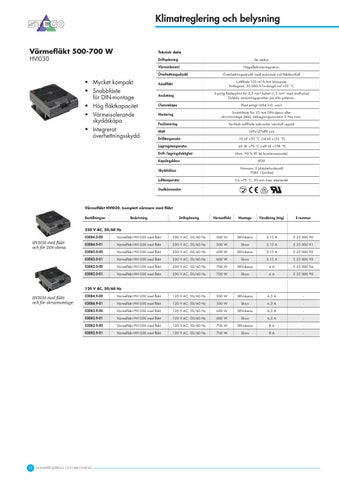 OEM International 灯饰目录 · Klimatreglering × belysning 2015 第 10 页