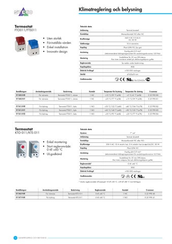 OEM International 灯饰目录 · Klimatreglering × belysning 2015 第 14 页