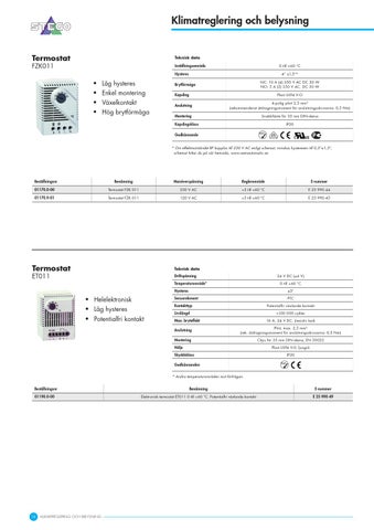 OEM International 灯饰目录 · Klimatreglering × belysning 2015 第 16 页