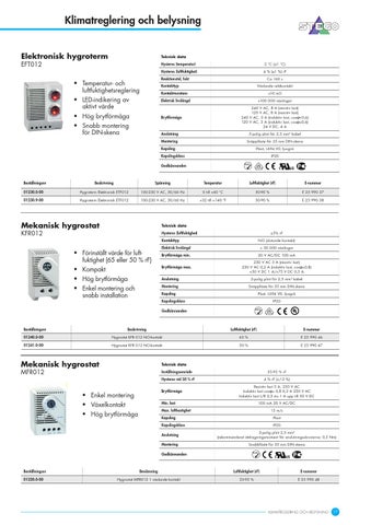 OEM International 灯饰目录 · Klimatreglering × belysning 2015 第 17 页