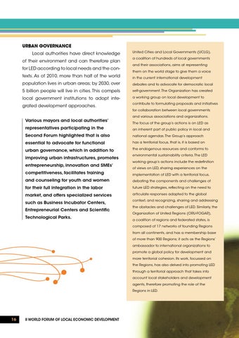 II World Forum of local Ecnomic Development 第 18 页