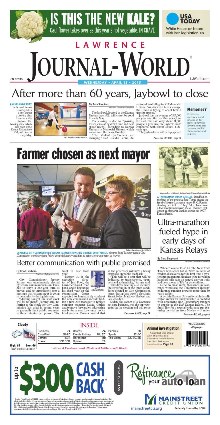 Lawrence Journal-World 041515 by Lawrence Journal-World - Issuu
