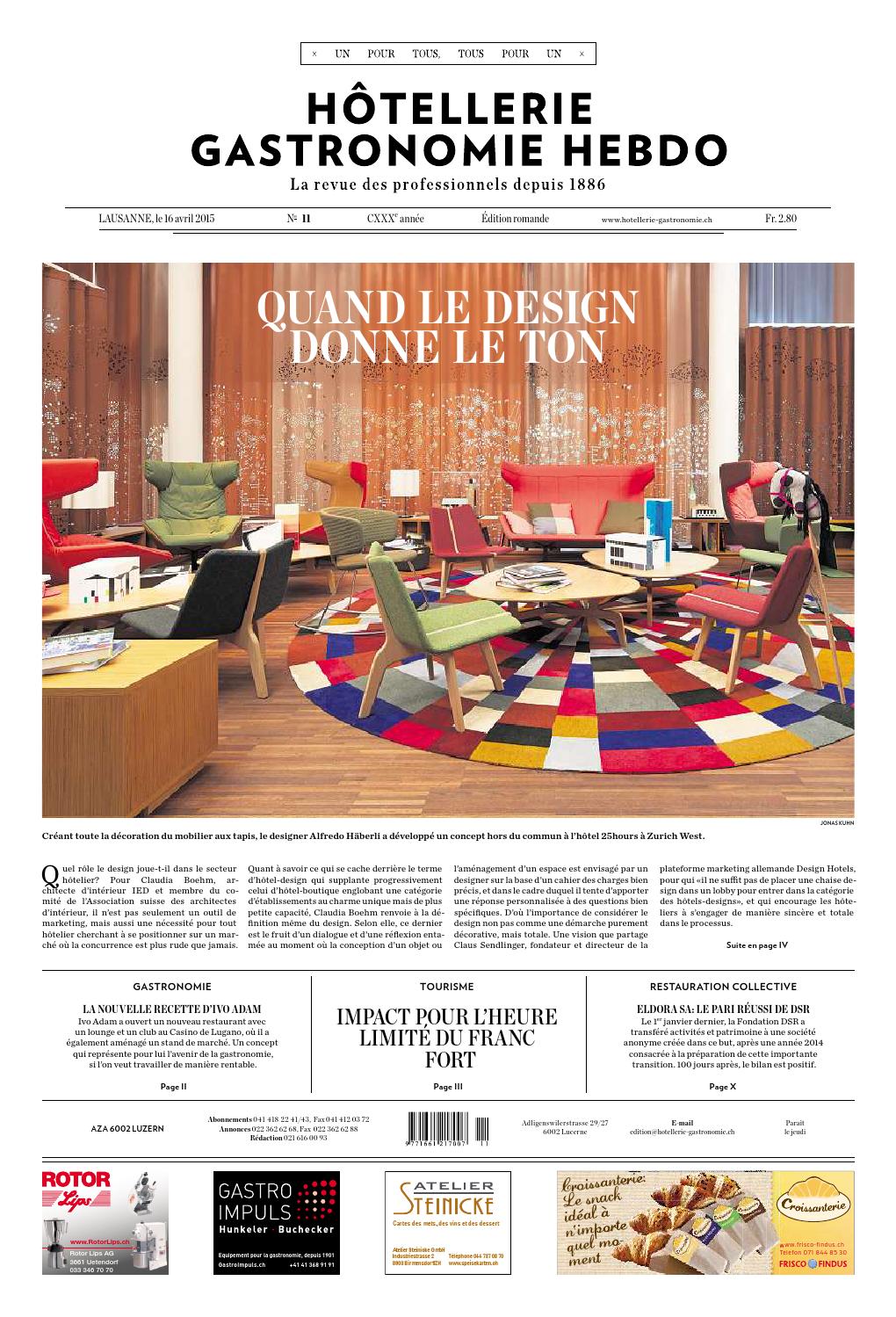 Hg Hebdo 11 15 By Hotellerie Gastronomie Verlag Issuu