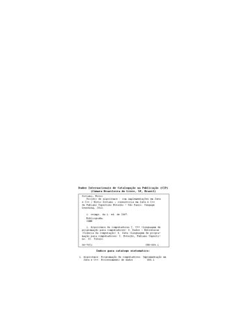 Projeto de Algoritmos com implementações em Java e C++ by Cengage ...
