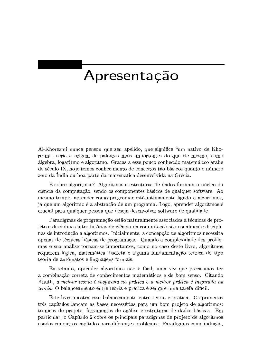 Projeto de Algoritmos com implementações em Java e C++ by Cengage ...
