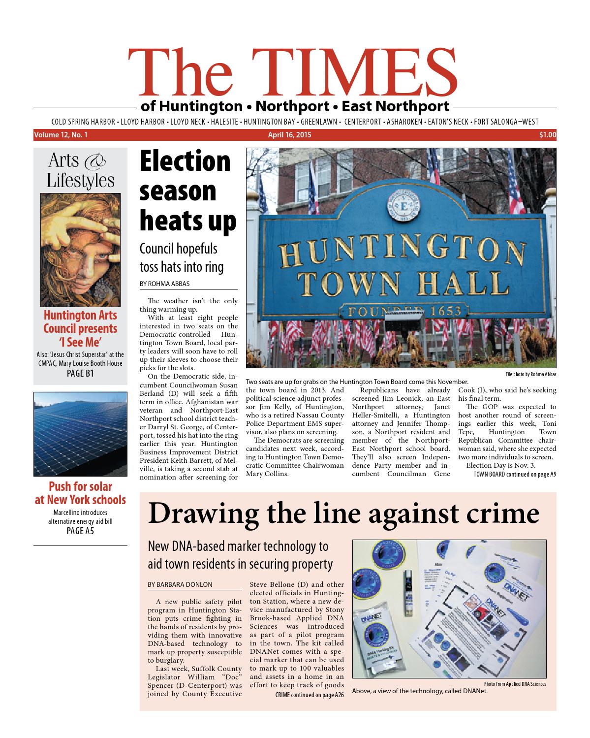The Times of HuntingtonNorthport April 16, 2015 by TBR News Media