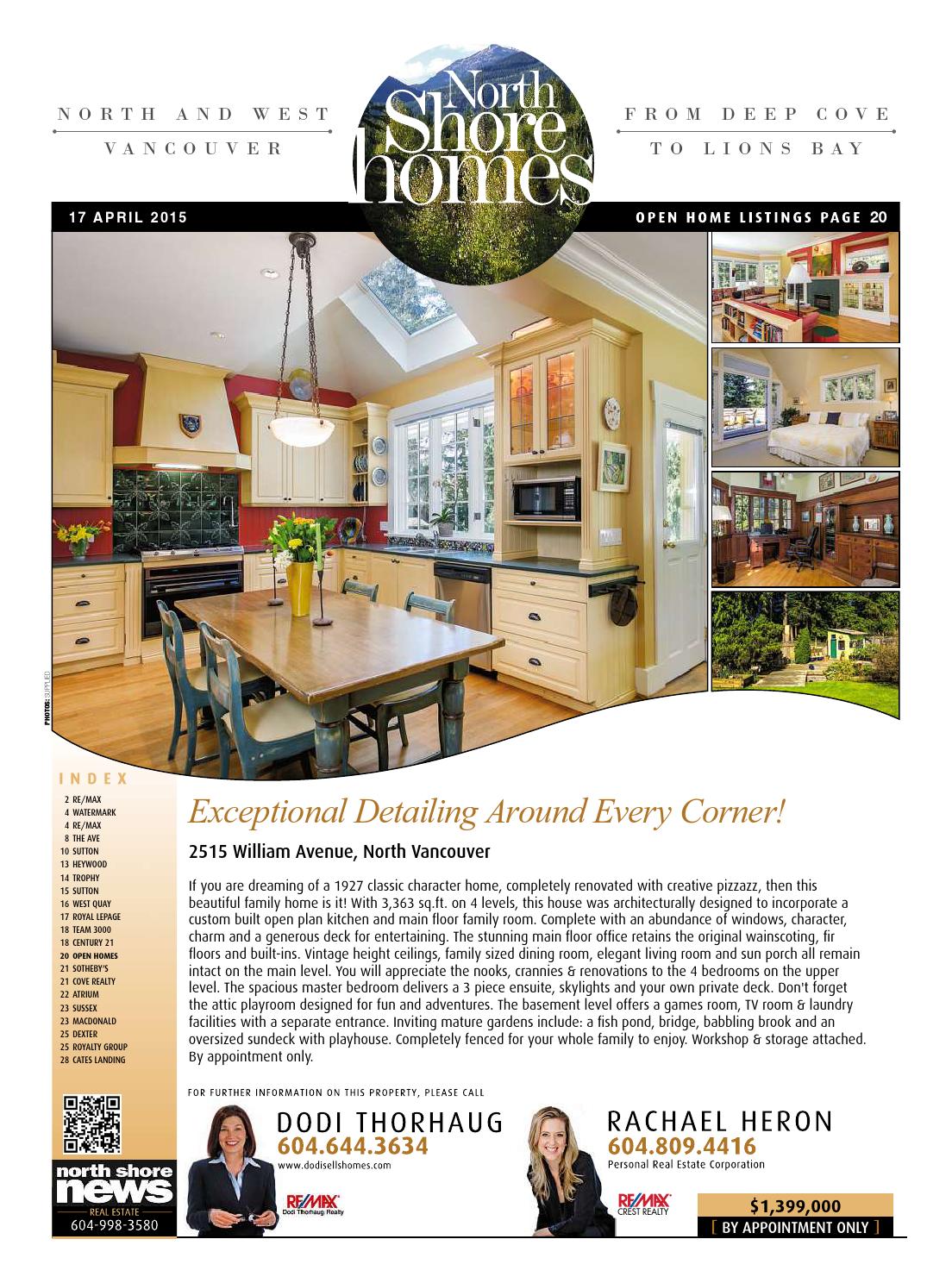 North Shore Homes Real Estate April 17 2015 by North Shore News Issuu