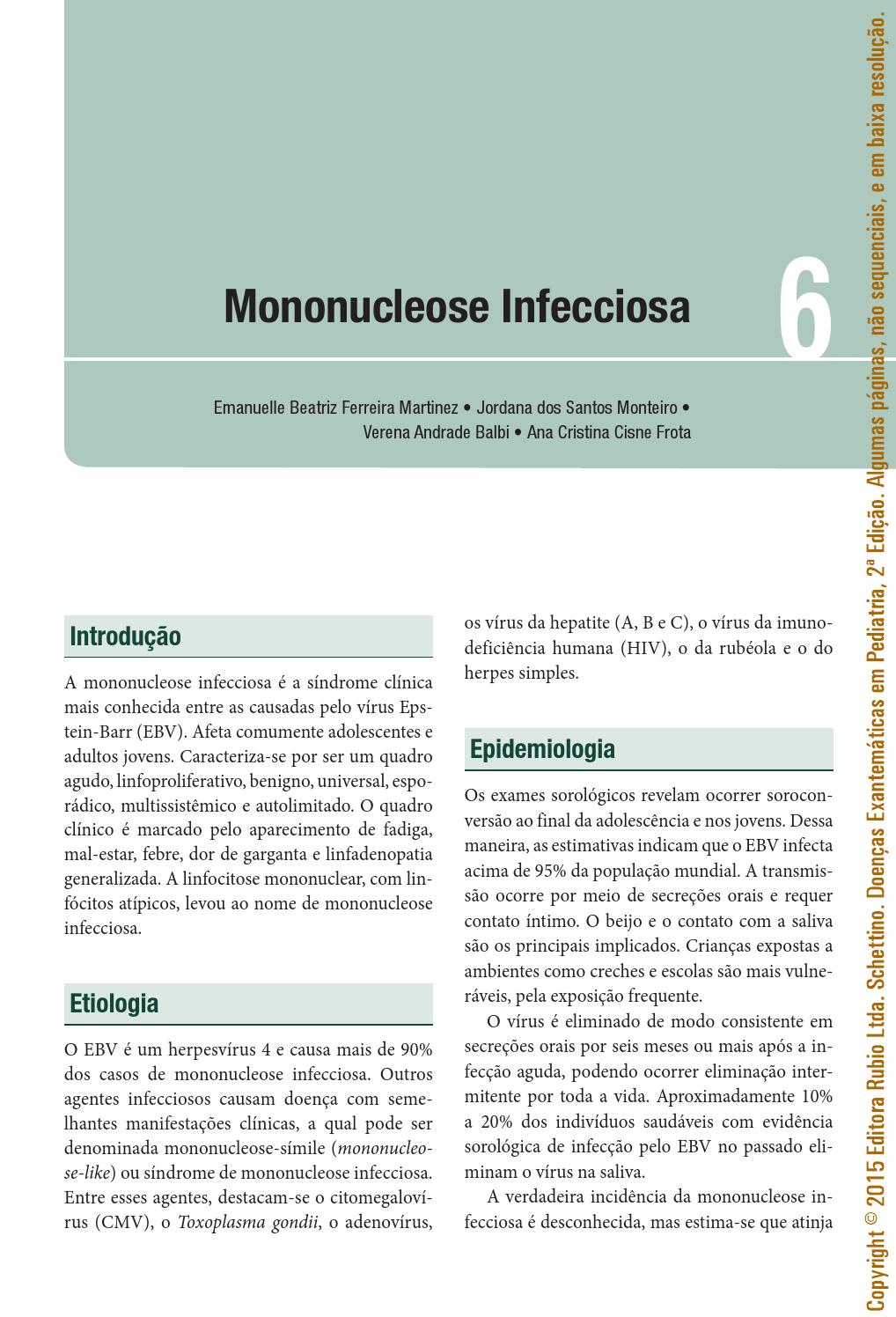 mononucleose infecciosa epidemiologia mononucleose infecciosa epidemiologia
