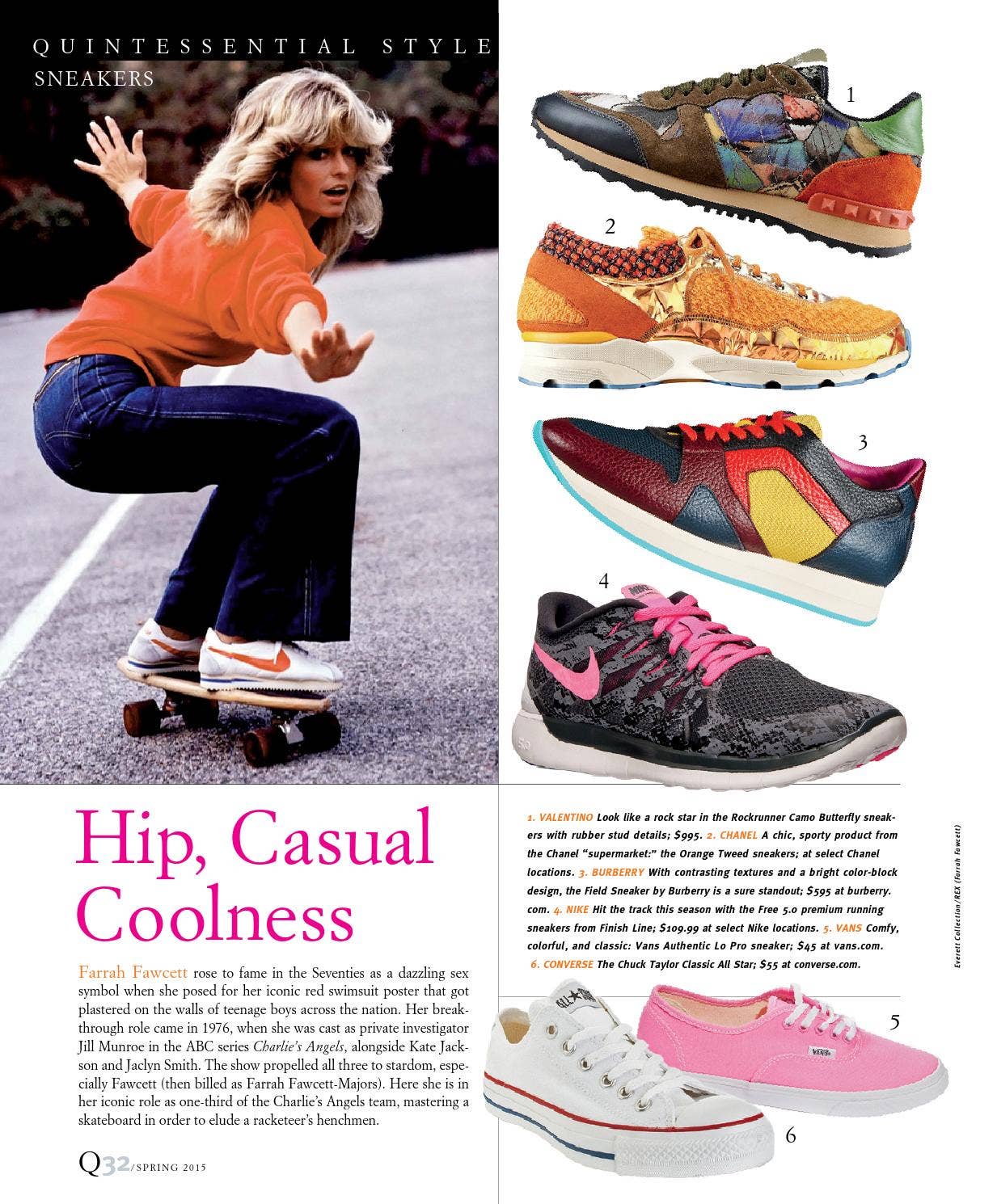 farrah fawcett sneakers